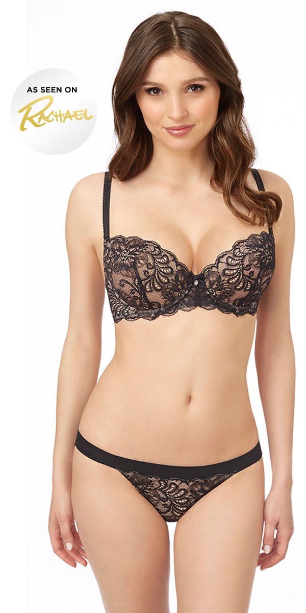 Sophia Lace Bra - Black
