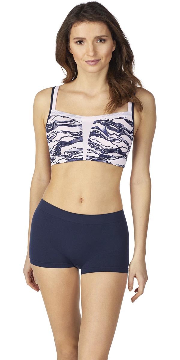 Hi-Impact Sports Bra - Tidal Wave Print