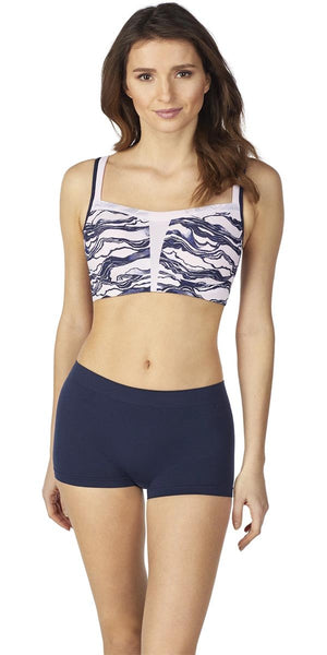 Hi-Impact Sports Bra - Tidal Wave Print