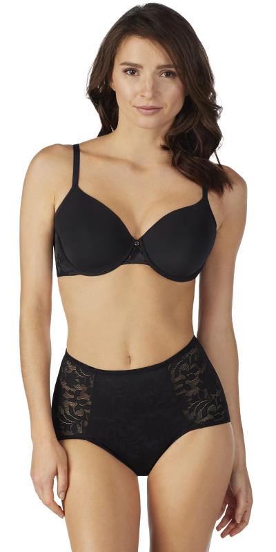 Lace Comfort T-Shirt Bra - Black