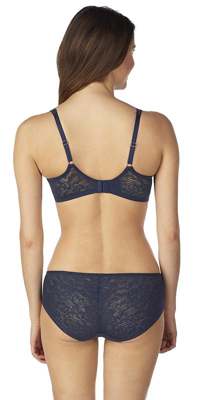 Natural Comfort Lace Underwire Bra - Night Sky