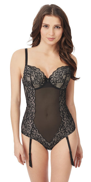 Sophia Lace Bodysuit - Black