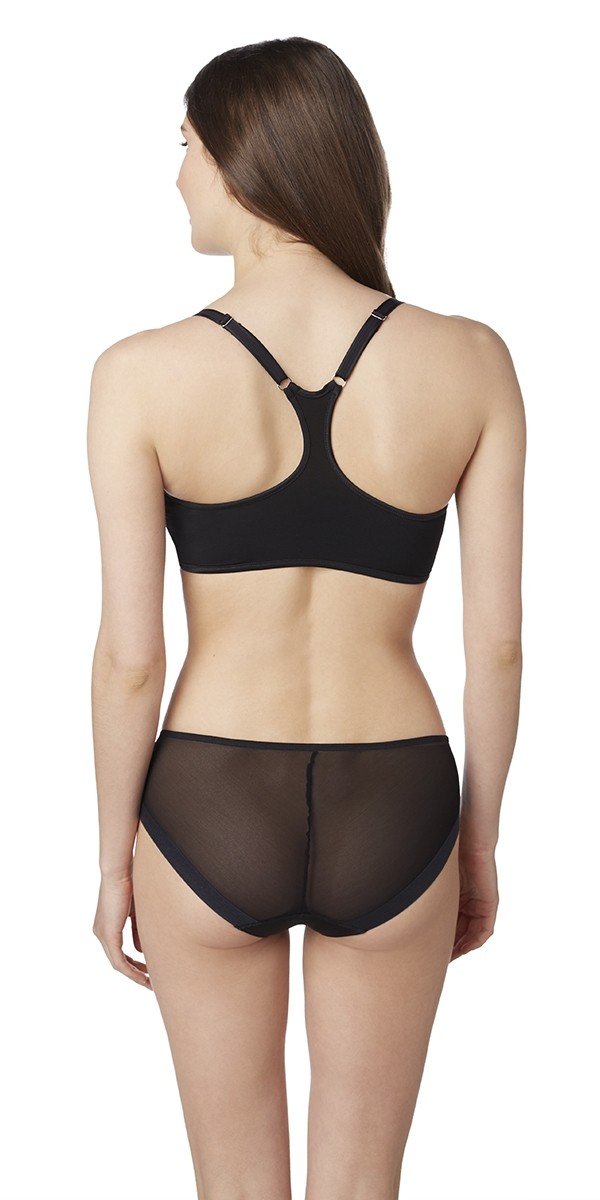 Sheer Illusion Racerback - Black