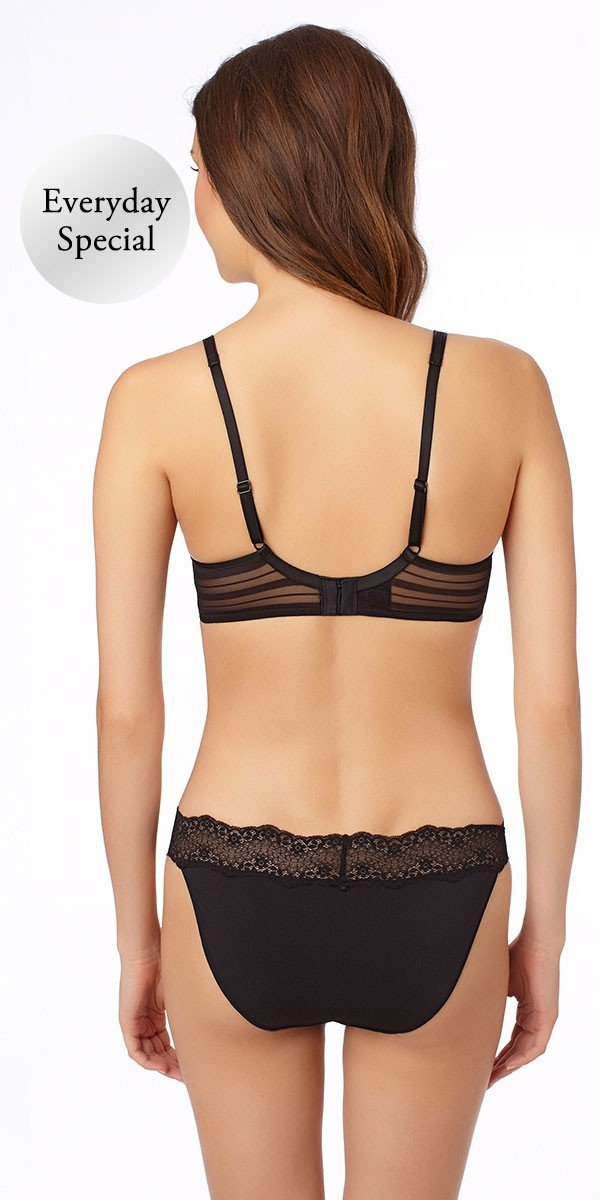 Cotton Touch Spacer Bra - Black