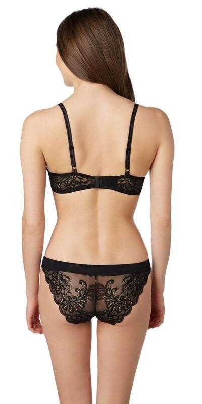 Sophia Lace Underwire Bralette - Black