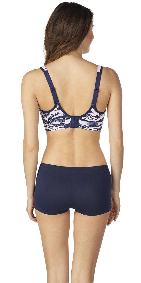 Hi-Impact Sports Bra - Tidal Wave Print