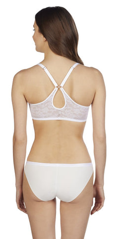 Lace Perfection Convertible Racerback - Crystal White